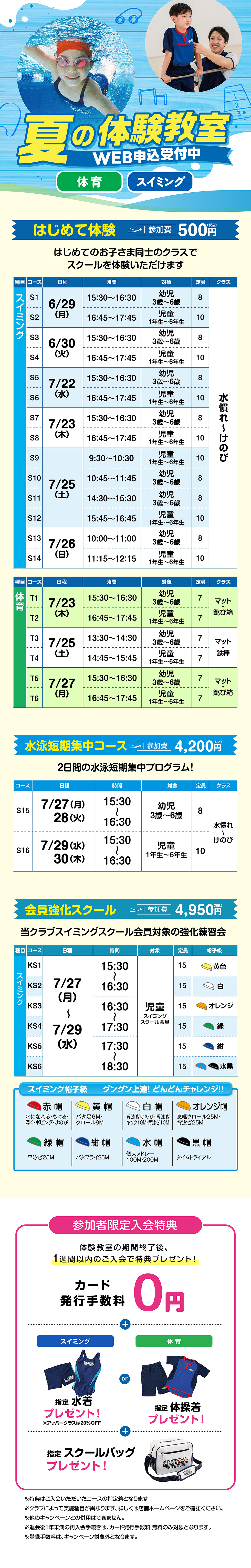 クラブからのご案内