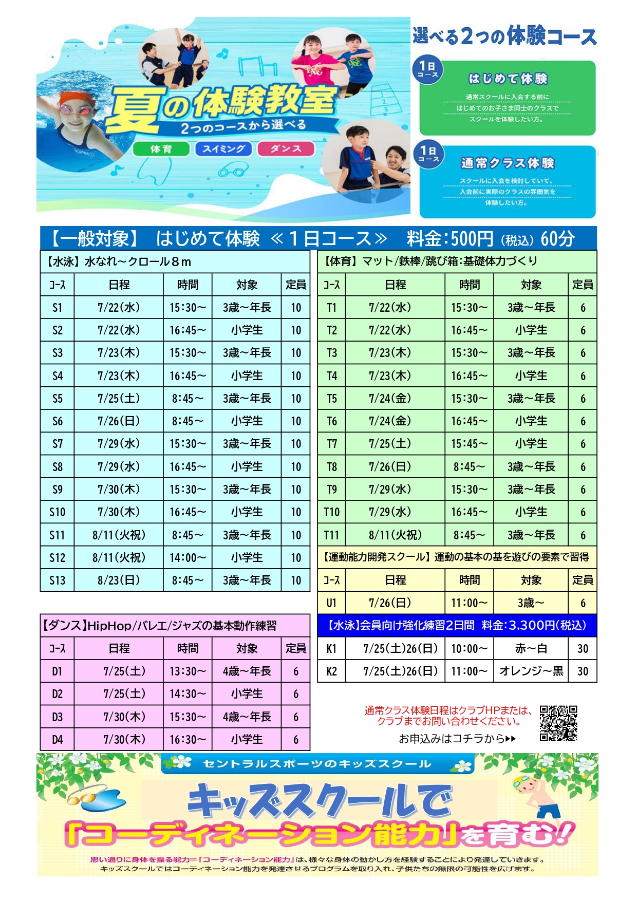 クラブからのご案内