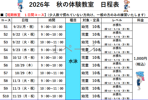 クラブからのご案内