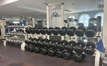 【ダンベルラック】ダンベルラインナップ　1Kg～44Kgまで豊富！インクラインベンチやデクラインベンチも設置あり！