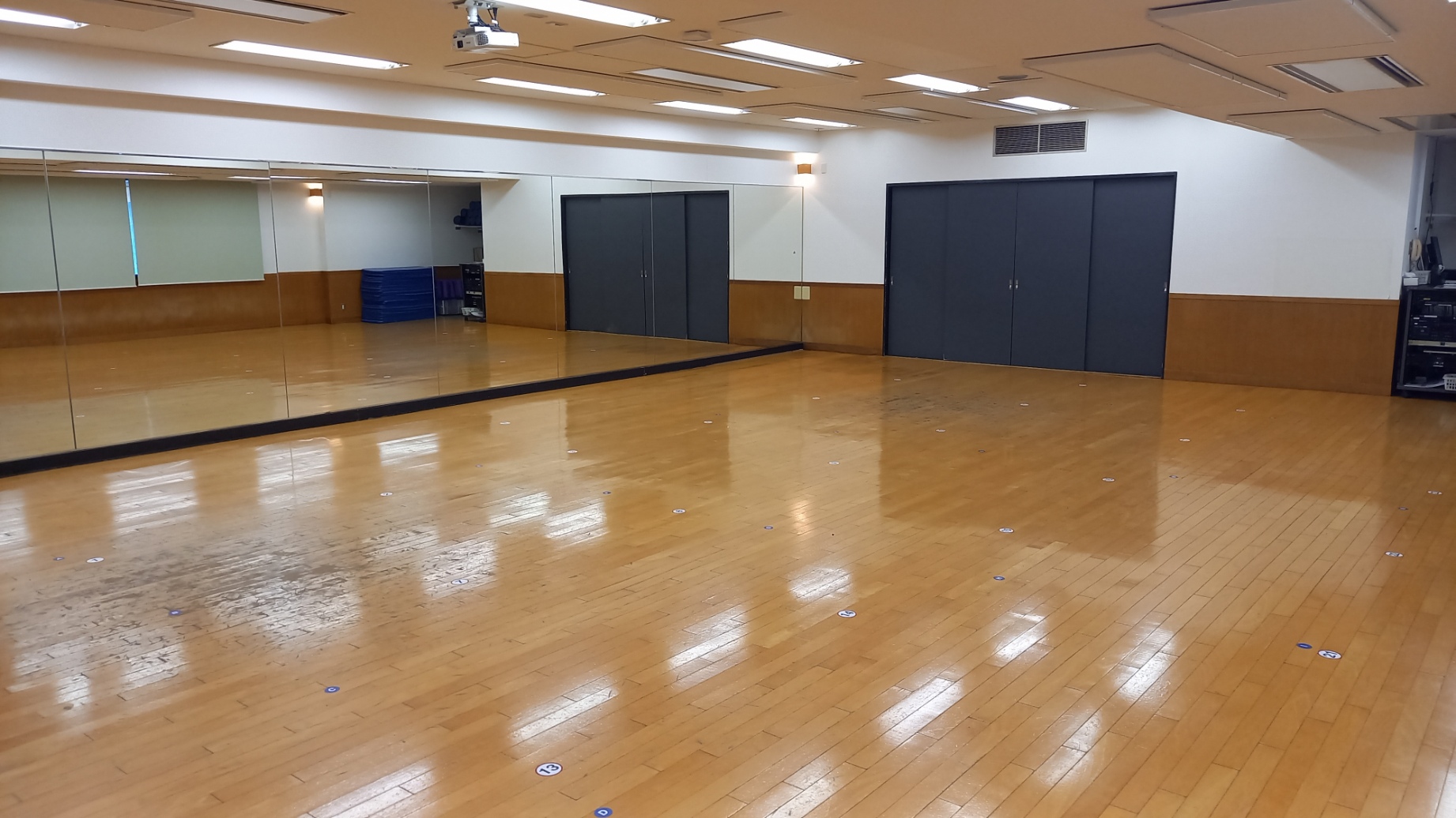 第2スタジオ(キッズダンス、ジュニアダンス、空手スクール実施スタジオ)