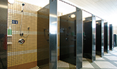 ◎Men's shower [2 types available: shower type and shower booth]