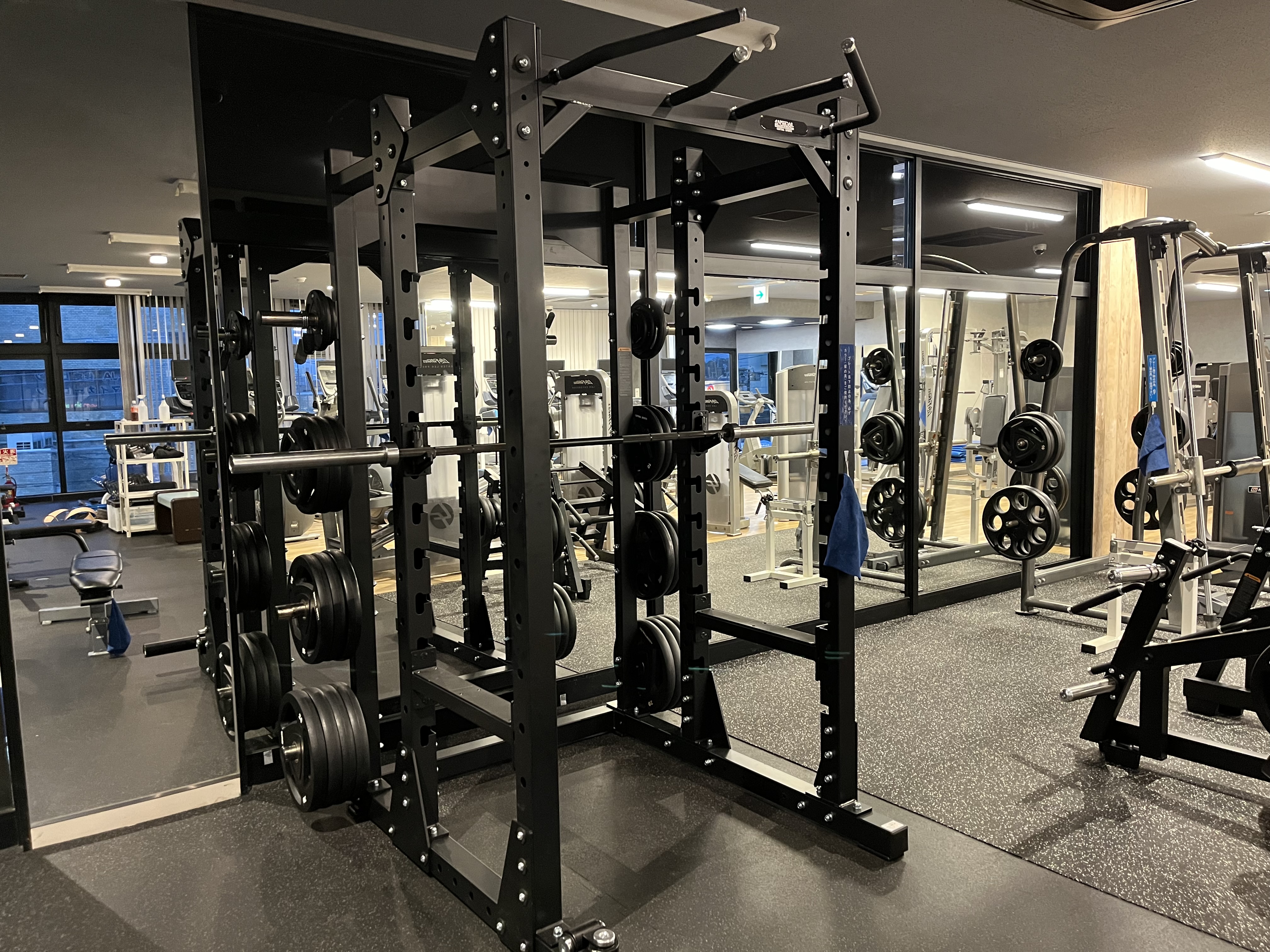 【フリーウェイトエリア】圧巻のジム！2026年3月全面リニューアル！パワーラック3台完備！