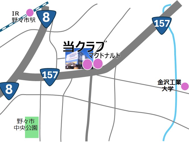 【MAP】国道157号線沿いのマクドナルドさんのとなりです！