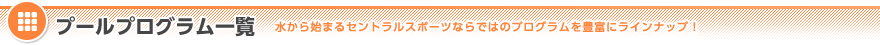 プールプログラム一覧