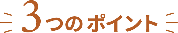 3つのポイント