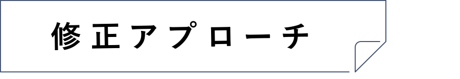 修正アプローチ