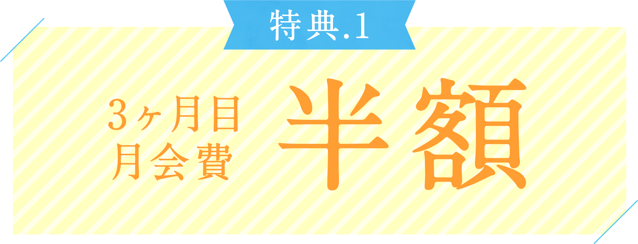 第3个月月费半价